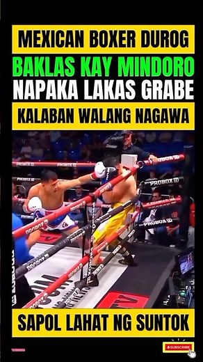 MINDORO! PURO SAPOL ANG SUNTOK! MEXICAN BOXER HINDI KINAYA BAGSAK!