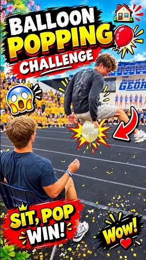 BALLOON POPPING CHALLENGE 🎈💥 | Sit, Pop & WIN! 😂🔥