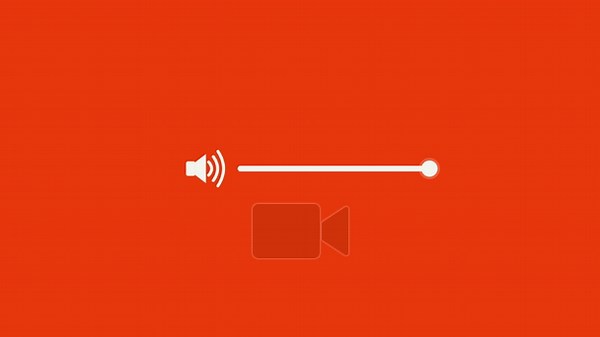 Dynamic animation of a digital volume control slider. A speaker icon and a white slider move across a vibrant red background, illustrating sound adjustment. Perfect for technology and interface design Stock Video Footage - Alamy