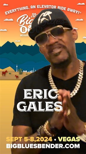 16K views · 1K reactions | Vegas baby! The band is heading to the Big Blues Bender this September for 4 days- we'll be singin the blues. Tickets are on sale now, grab em while you can https://bigbluesbender.com/ | Eric Gales | Facebook