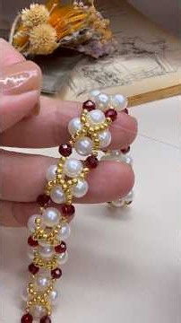 ボリュームたっぷりのブレスレット♥️#ビーズアクセサリー# ビーズブレスレット#ハンドメイド #diy #beadedjewelry #beads
