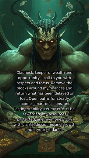 Prayer To Clauneck #demon #prayer #demonolatry #occult #manifestation #momeyspell #clauneck