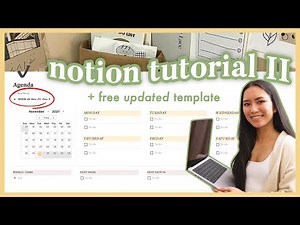 notion tutorial step-by-step 💻💡 answering your Qs! (agenda, toggles, habit tracker, links)