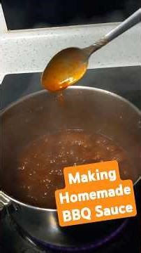 Easy and Quick Homemade Sticky Sweet and Spicy BBQ Sauce #food #cooking