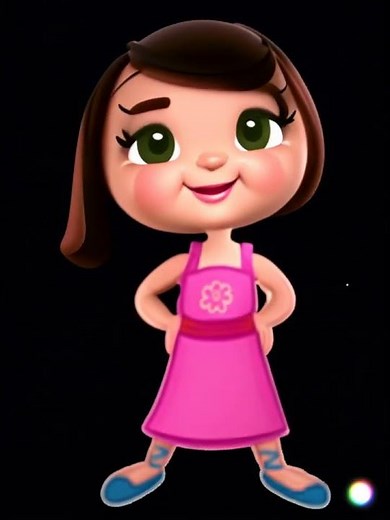 Isadora (Little Einsteins 2003 Pilot) with Green Eyes and Without Two Blue Hair Bands