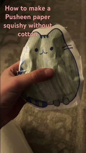How to make a Pusheen paper squishy SO EASY! #diy