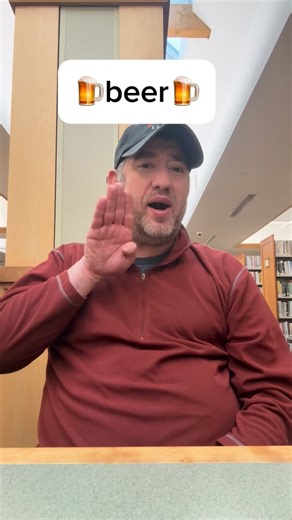 American Sign Language Tutoring with Sean McCauley on Instagram: "ASL sign for beer / Learn ASL #beer #asl #deaf"