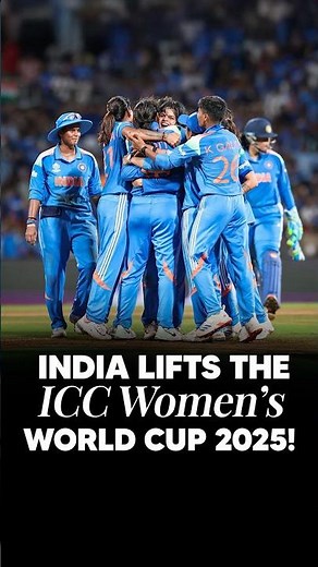 India Creates History | ICC Women’s World Cup 2025 Champions! 🏆🇮🇳