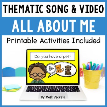 All About Me Song or Poem & Video With Writing and Sequencing Activities & More