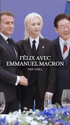 Felix avec Emmanuel Macron