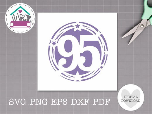 95th Birthday Card SVG Star Wreath Number 95 Laser Papercut Digital Cut File Folded Greetings Card for Cricut Silhouette Cutting Machines - Etsy