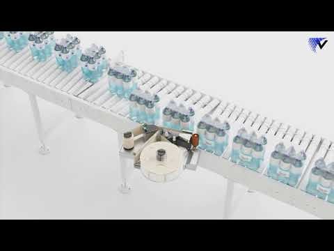 Videojet 9560 LPA: Direct Side Apply on Boxes & Shrink-Wrapped Water (Animation)