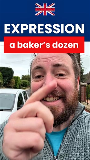 A British English expression and its etymology: a baker’s dozen 🇬🇧 #britishslang #britishenglish #englishexpressions #englishvocabulary #britishphrases | English Right Now