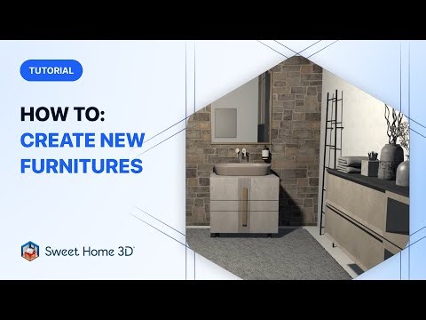 Sweet Home 3D Tutorial - How to create new furniture