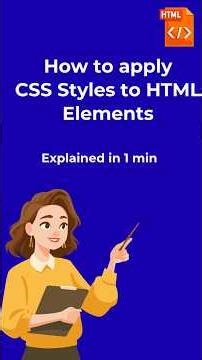 Add CSS Styles to HTML Elements #html