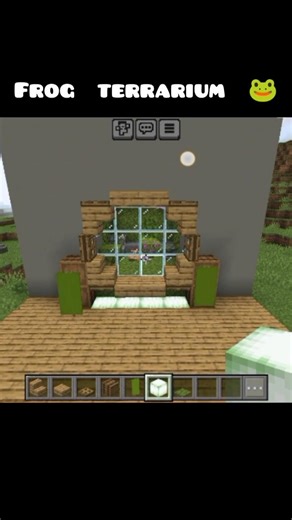 frog terrarium 🐸 in Minecraft #minecraft #madaraedit #narutoamv
