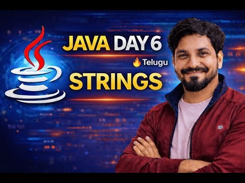 Java Day 6 🔥 Strings | String Comparison | Inbuilt Methods | Telugu