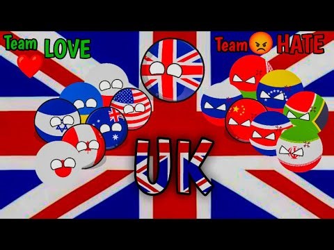 Which country love UK and which country hate UK#countryballs #uk #geopolitics