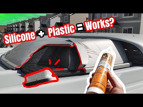Using Silicone Sealant to Fix Plastic Damage | DIY Temp Car Repair.