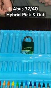 Abus 72/40 Pick & Gut, Hybrid Lock Picking #lockpicking #locksport #lockpick #shorts #skills #edc