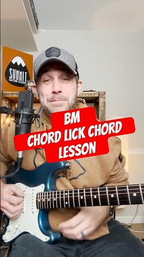 How to Play Blues Licks In Between Chords B Minor #leadguitarlesson