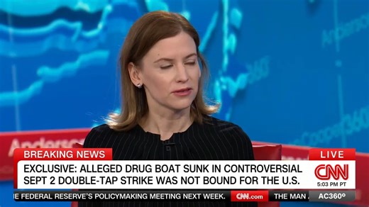 Former JAG officer Margaret Donovan says the Trump administration's rationale for striking alleged drug boats is not justified under the law of armed conflict. "It isn't tied to the facts at all." | Anderson Cooper 360