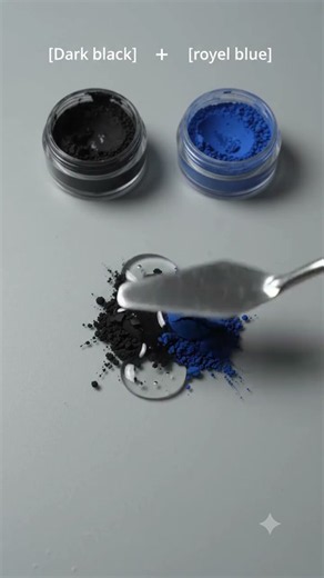 The recipe for the ultimate Deep Midnight Blue.💙💙💙💙💙💙💙