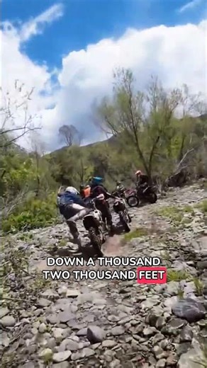 2,000 foot drop to a river #dirtking #enduro #stanleykingchannel #shorts