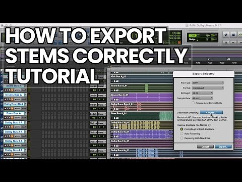 How To Export Stems Correctly Tutorial