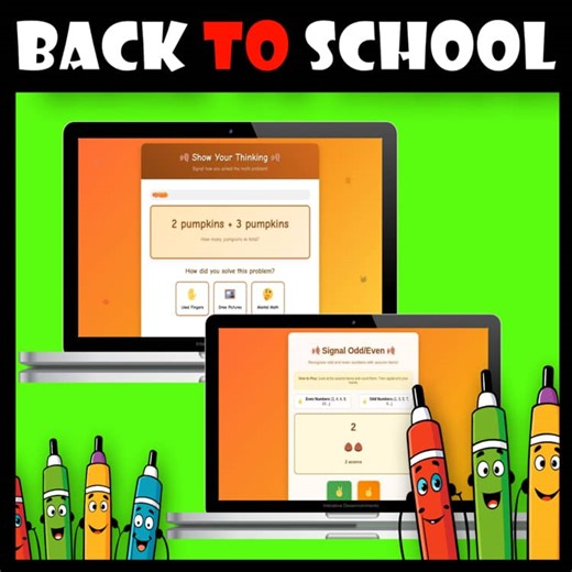 number talks hand signals|digital resources|Back to School|september 11|1st grad