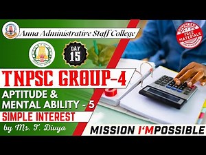MISSION I'MPOSSIBLE | Day 15 | Simple Interest | Aptitude & Mental Ability | Ms. T. Divya