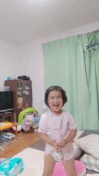 パジャマでおじゃま！ おかあさんといっしょ風 ボタンを自分で出来るようになりました #パジャマでおじゃま #おとうさんといっしょ #女の子 #2歳 #愛椛 #愛椛2022