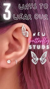 25K views | 3 ways to wear our new flutter earrings 曆 . . . . . ....