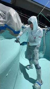 THAT LIGHT BABY BLUE POOL PLASTER satisfyingvideo... #Shorts #primetimepoolplastering