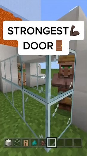 I thought 3 was going to be the hardest to break #minecraftdoor #minecrafttest #minecraftfyp #minecrap