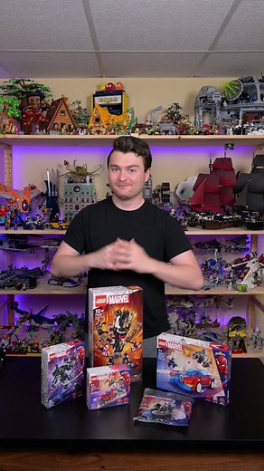 Which LEGO Marvel Venom set is your favorite? Thanks to The LEGO Group for sending each of these over to build and share with you! #lego #venom #legomarvel #foryoupage #xybca