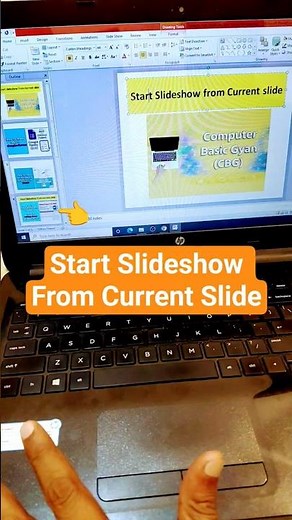 Start Slideshow from Current Slide in PowerPoint #shorts #powerpoint