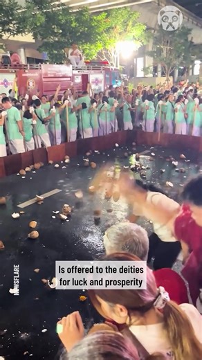 Smashing coconuts during Hindu festival | Creative Panda