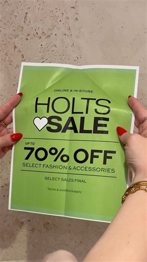Holt Renfrew | HOLTS ❤️ SALE 🛍 Enjoy up to 70% off select fashion and accessories, online and in-store. Select sales final, terms and conditions apply.... | Instagram