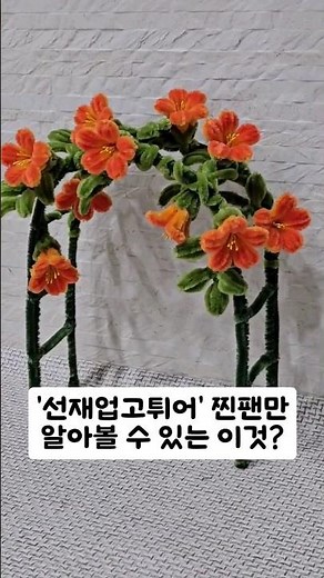 모루꽃 능소화 만들기 #선재업고튀어 #모루꽃만들기 #능소화