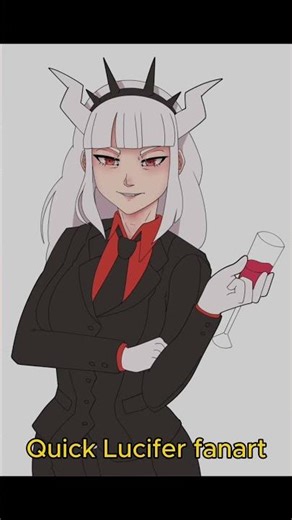 Quick Lucifer fanart #art #speedpaint #digitalart #timelapse #drawing #fanart #helltaker #lucifer