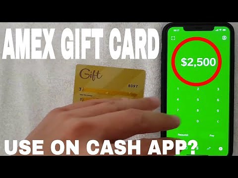 ✅ Can You Use Amex American Express Gift Card On Cash App? 🔴