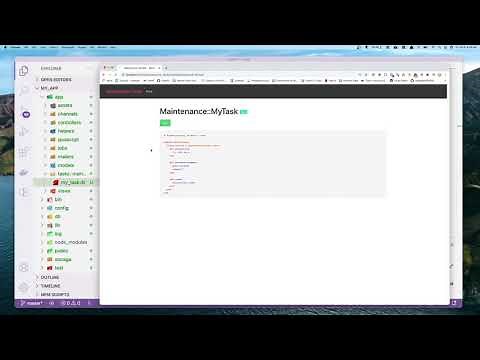 Maintenance Tasks gem setup and demo