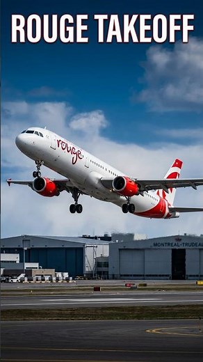 Watch an Air Canada Rouge Jet Take Off Close Up #planespotting