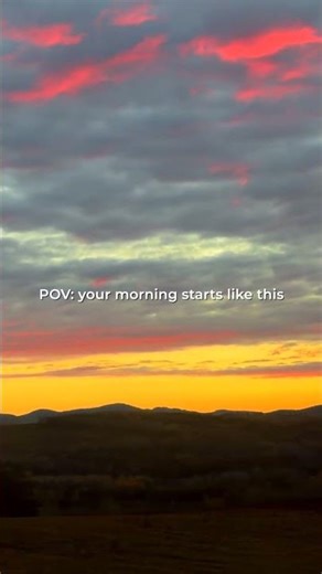 POV: A Perfect Sunrise Drive 🌅