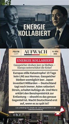 Japan handelt, Deutschland redet — und das Gas geht aus!