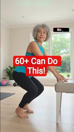 Sitting Workout for Butt Lift & Slim Legs | Easy Exercises for Age 60+ #fitness #motivation