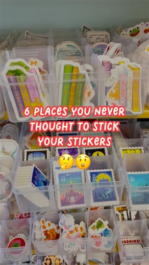People *usually* put our stickers on bottles, cars, laptops, or phones… but these are some surprising places for stickers we’ve never thought of!! #stickers #disneyadult #smallshop | Wish Upon Magic