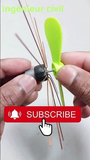 How to Make a Miniature Electric Fan | DC Motor Life Hack