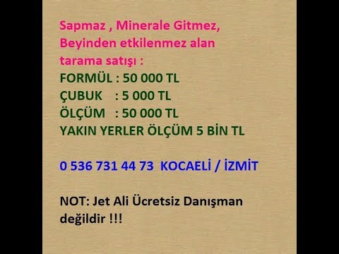 Alan Tarama olmadan , Define bulamazsınız JETSON ALAN TARAMA FARKI